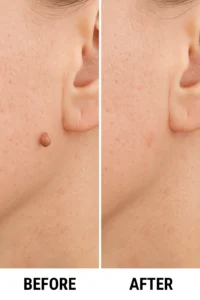 Skin tags removal King's Norton before and after
